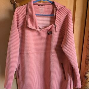 L.L. Bean Women's Ribbed Cowl Neck Sweater - Soft Pink